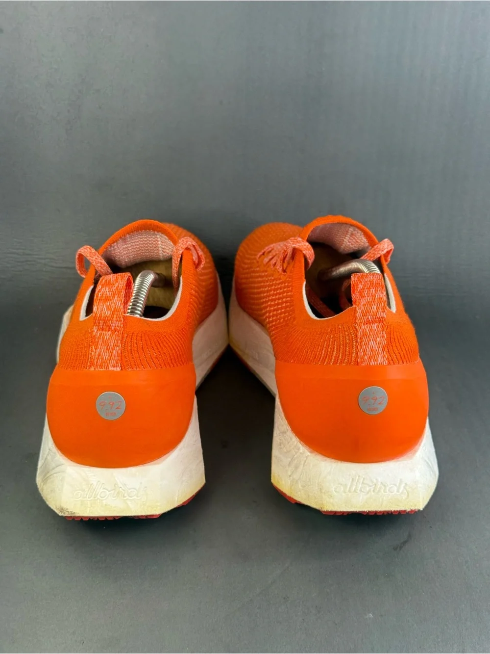 Allbirds Tree Flyer bright orange athletic sneaker shoes men’s size 11.5